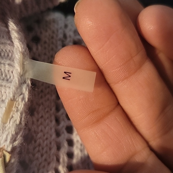 Soft Surroundings Size M, Light Purple Loose Knit Sweater with Tassel Hem.  EUC! - Picture 9 of 10